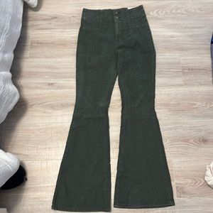 Free People Jayde Cord High Rise Flare Pants